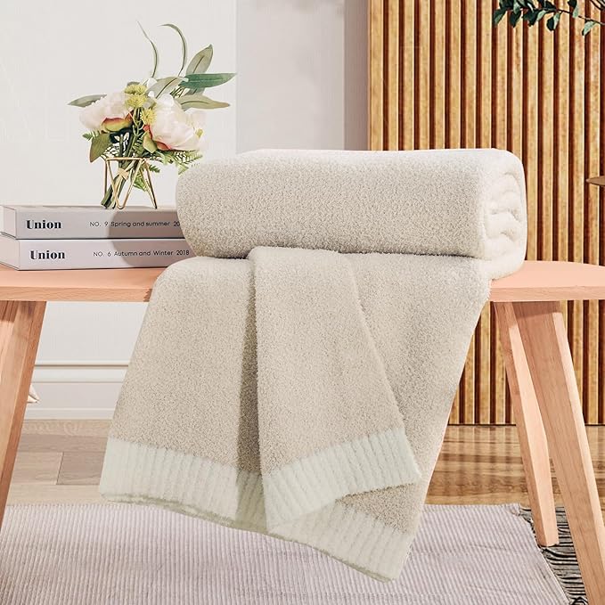 NNEXHOME PRO Soft Blanket for Women, Cozy Blanket Warm Reversible Knit - Image 7