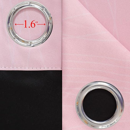 Estelar Textiler Ombre Grey and Pink Blackout Curtains 72 Inch Length 2 Panels - Image 7