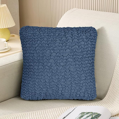 Decorative Throw Pillow Cover Elastic Couch Pillow Covers 18 x 18 & 20 x 20 Inch by MeiMeilio