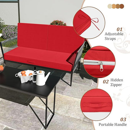 Outdoor Loveseat Cushions, 46x24 Outdoor Chair Cushions - Image 5