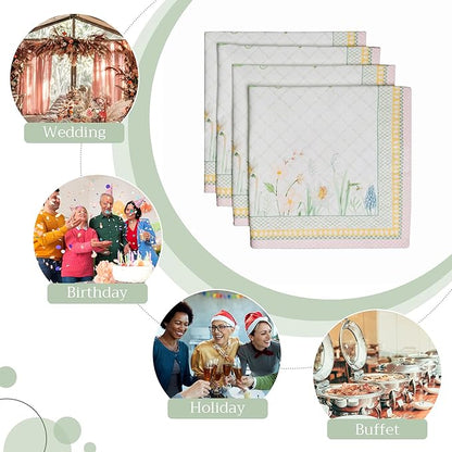 Maison d' Hermine Cloth Napkins Set of 4 100% Cotton Everyday Reusable Square - Image 5