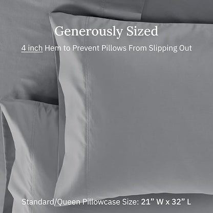 CALIFORNIA DESIGN DEN Luxuriously Soft Hotel Quality 600 Thread Count, 100% - Image 5