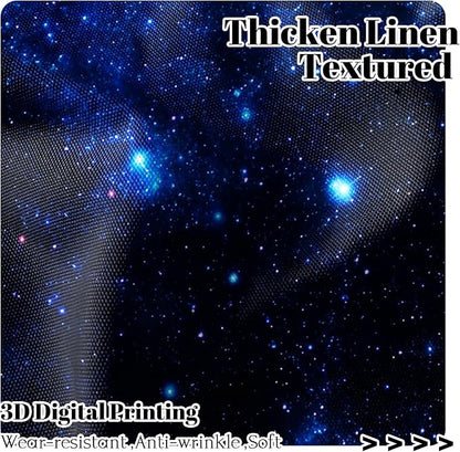 Renaiss 42 x 84 Inch Galaxy Curtains Space Nebula Universe Fantasy Star - Image 2