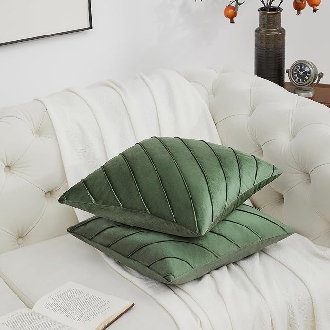 GIGIZAZA Decorative Velvet Pillow Covers 20x20, Living Room Square Cushion - Image 5