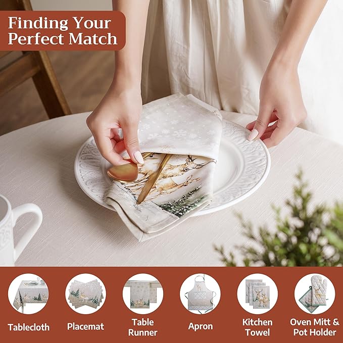 Maison d' Hermine Cloth Napkins Set of 4 100% Cotton - Image 4