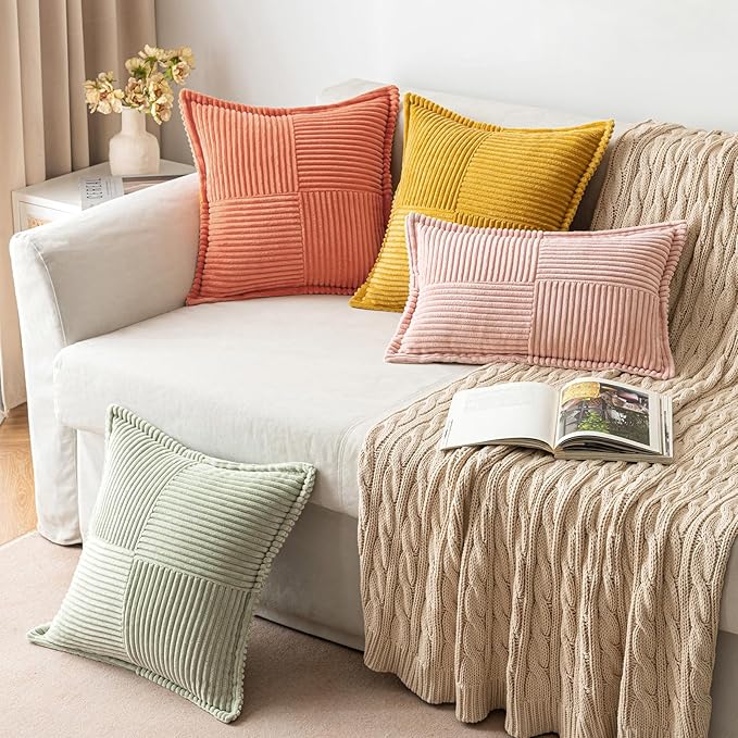 MIULEE Decorative Lumbar Throw Pillow Covers - Image 4