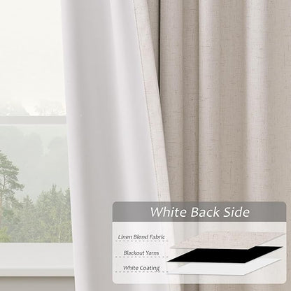 Pinch Pleat Linen Blackout Curtains - Image 5