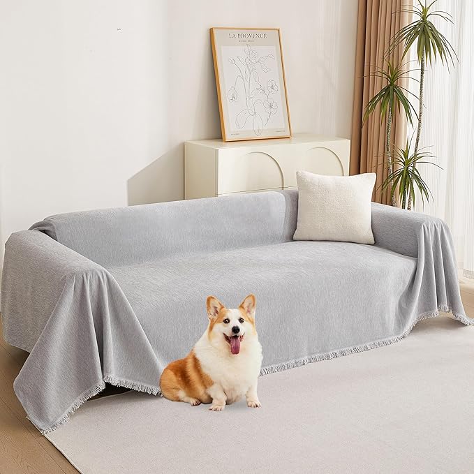 MYSKY HOME Sofa Cover for Dogs Washable for Loveseat, Boho Couch Cover Cover by MYSKYHOME