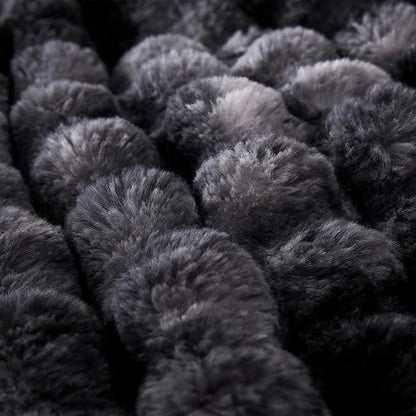 COOVA Faux Fur Throw Blanket for Couch, Cozy Soft and Fuzzy Plush Rabbit Fur - Image 5