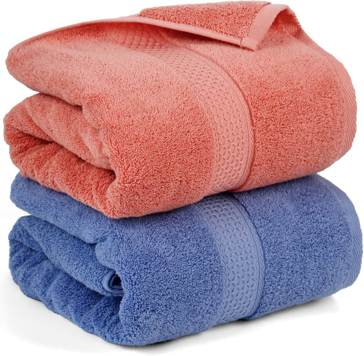 cleanbear bath towels soft cotton, 2-pack absorbent towels, main product view