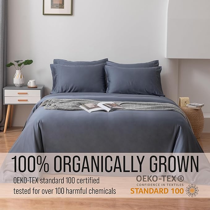Bella Coterie 6 Piece Luxury Bamboo Viscose Queen Size Sheet Set | 100% - Image 4