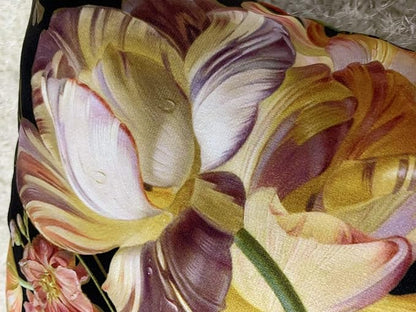 European Classic 20x20 Floral Oil Painting Pillow Cover, Double-Sided Plush - Image 4
