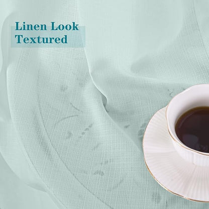 BGment Linen Look Semi Sheer Curtains - Image 2