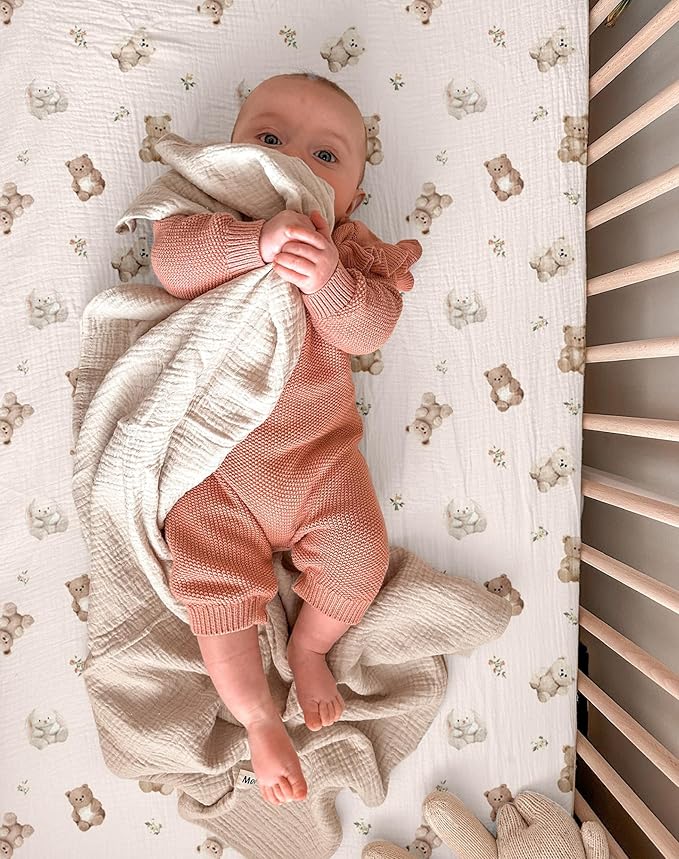 Bassinet Sheet for Baby Boy and Girl 2 Pack, Fitted Sheets for Rectangle - Image 5