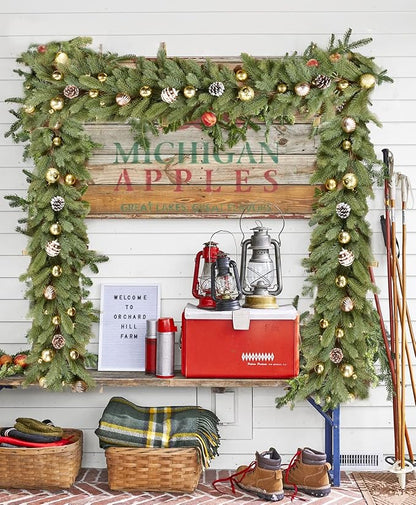 DearHouse 6Ft Artificial Pine Christmas Garland Winter Greenery Garland - Image 5