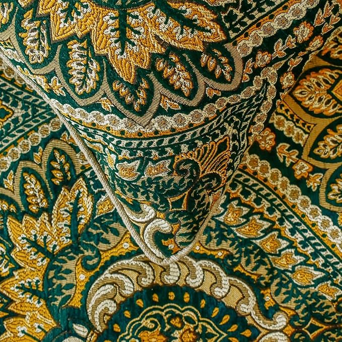 The HomeCentric King/Queen/Twin Green Designer Queen 74"x18" Bed Runner - Image 2