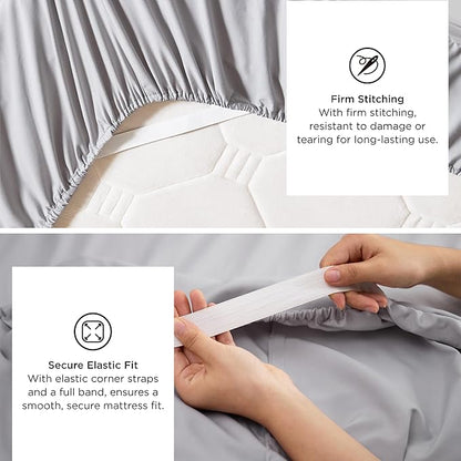 Bedsure Twin XL Sheets Dorm Bedding, GentleSoft Breathable Extra Long Twin - Image 4