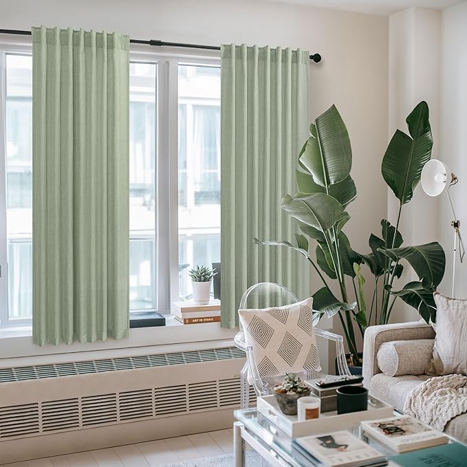 Sage Green Curtains 72 Inch Length - Image 6
