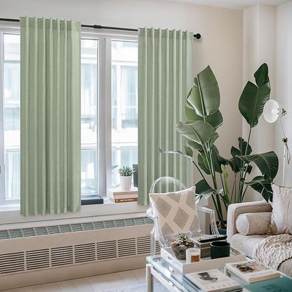 Sage Green Curtains 72 Inch Length - Image 6