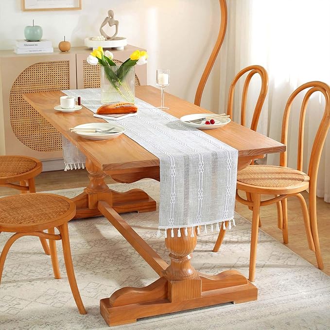 Farmhouse Table Runner, Rustic Cutout Table Runners - Image 6