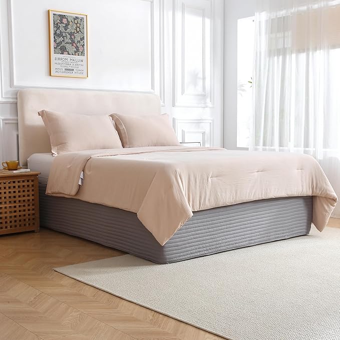 Queen Bed Skirt-Box Spring Cover - Image 6