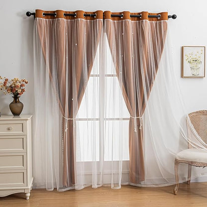 indistar Star Cutout Kids Window Blackout Curtains - Image 7