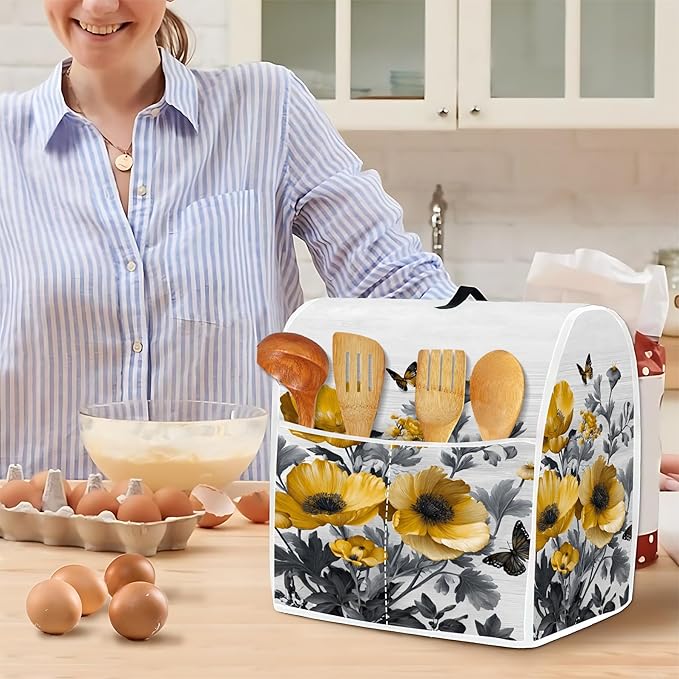 Mixer Dust Cover for 8.5-9.5 Qt Stand Mixer, Cloth Cover - Image 4