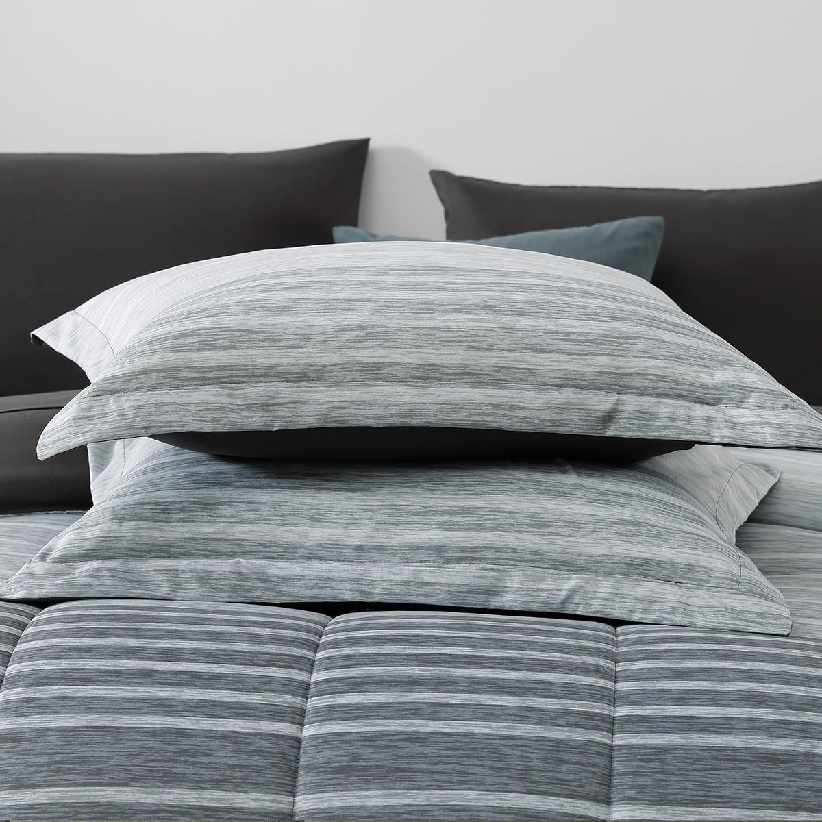 monbix full size comforter sets - 7 pieces, package contents