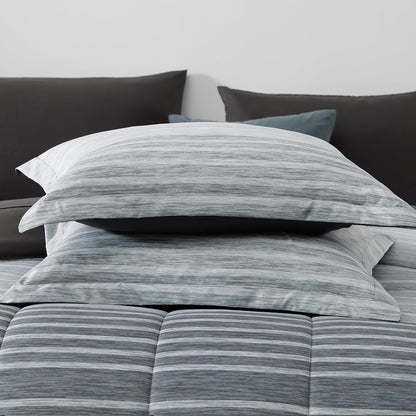 monbix full size comforter sets - 7 pieces, package contents