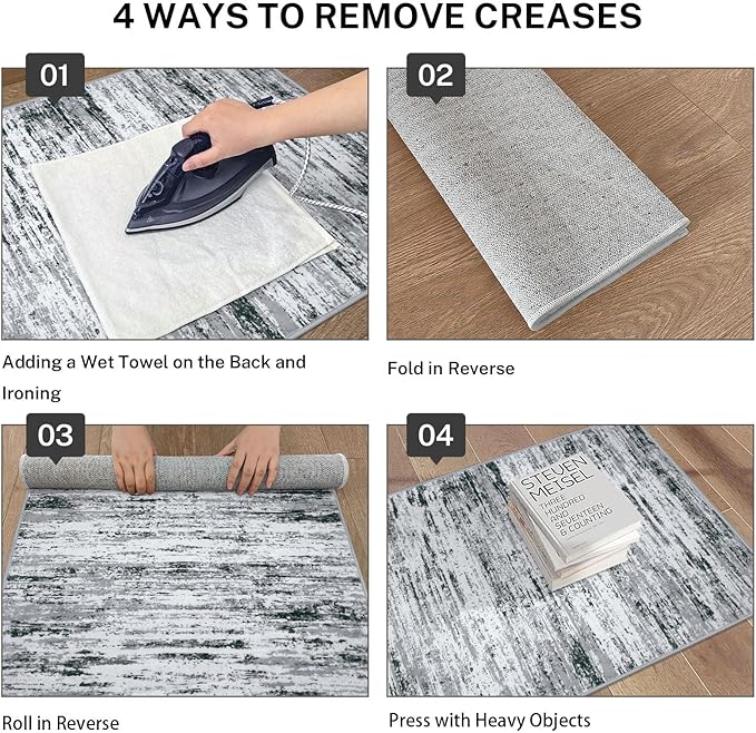Modern Abstract Hallway Runner Rug - Image 4