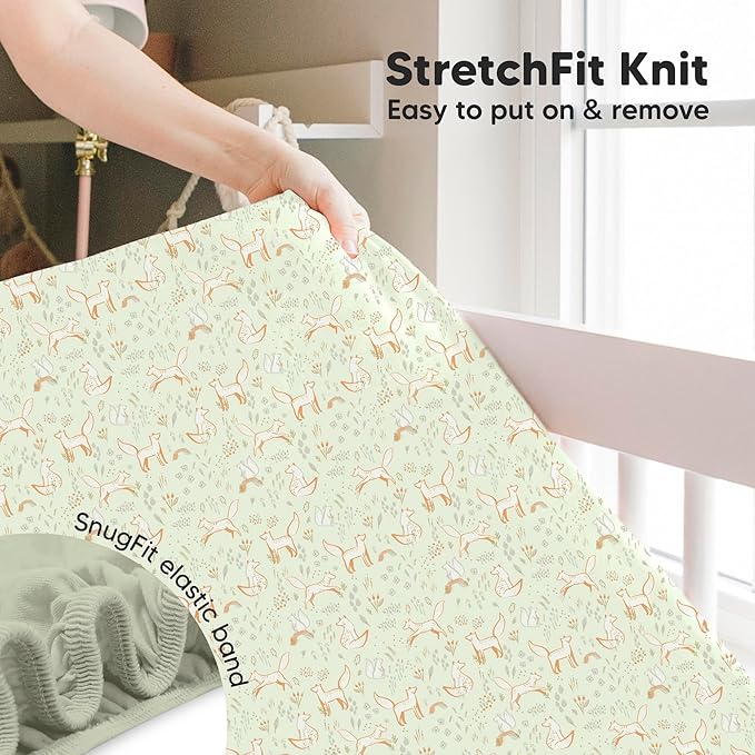 KeaBabies 2-Pack Baby Crib Sheets - Image 6