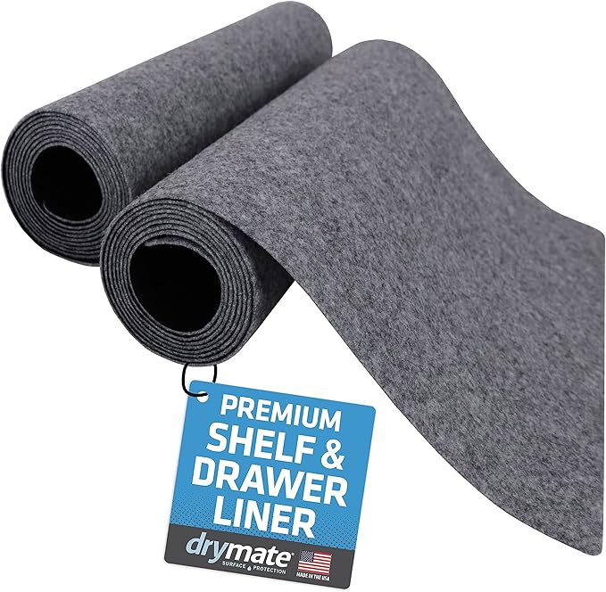 Drymate Premium Luxury Shelf & Drawer Liner, Thick Cushioned Fabric, by Drymate