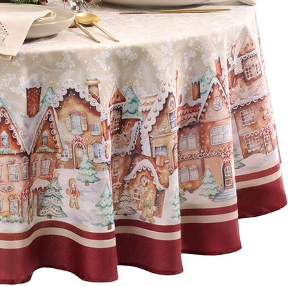 Elrene Home Fashions Gingerbread Village Bliss Christmas/Holiday Bordered - Image 2