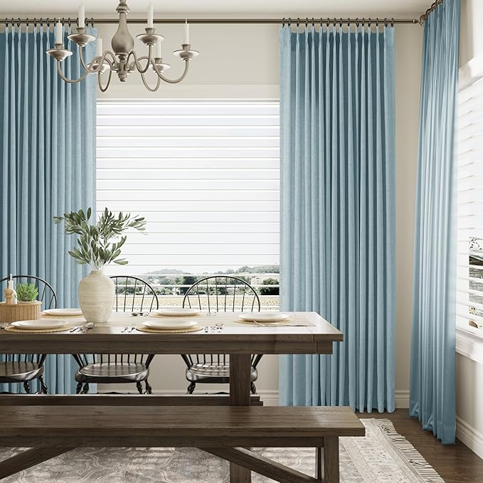 Pinch Pleated 90 Inch Curtains 2 Panels - Image 7