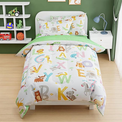 SANDJEST Alphabet Duvet Cover Sets Twin Size by SANDJEST