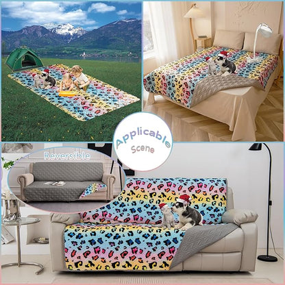 Waterproof Dog Bed Cover 52x82inch Reversible Pad Reusable Camping Mat - Image 6