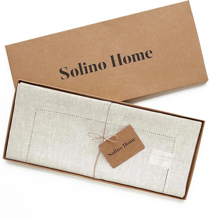 Solino Home Linen Light Natural Table Runner 132 Inches Long - Image 5
