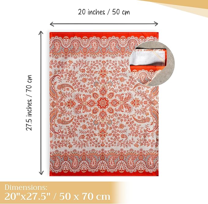 Maison d' Hermine Kitchen Towels Set of 3 100% Cotton 20" x 27.5" Reusable - Image 4