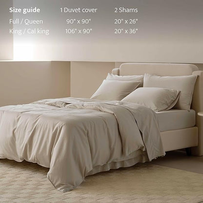 Double Stitch Cotton Tencel Duvet Cover - Image 5