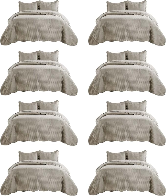 IR Imperial Rooms 8 Pack Quilt King Size Bedding by IRImperialRooms