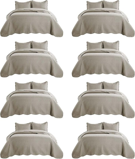 IR Imperial Rooms 8 Pack Quilt King Size Bedding by IRImperialRooms