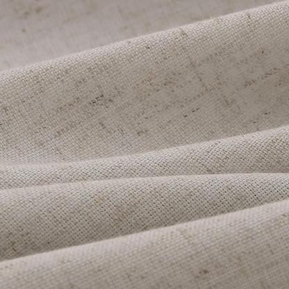 Apricot Pinch Pleat Linen Curtains 90 Inch Length 2 Panels Set - Image 2