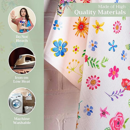 Maison d' Hermine Kitchen Towels Set of 3 100% Cotton 27.50" x 20" Reusable - Image 3