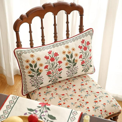 ISAENNE Design Lumbar Vintage Floral Throw Pillow Covers 12"x20" Set of 2 - Image 5