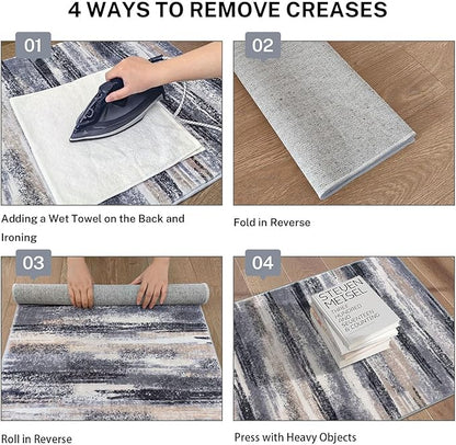 Modern Abstract Runner Rug 2x6 - Image 4