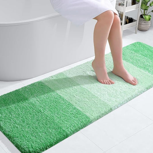 OLANLY Bathroom Runner Rugs 59x20, Extra Soft Absorbent Microfiber Bath Rugs by OLANLY