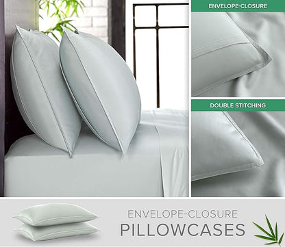 Pure Bamboo Queen Sheets, Genuine 100% Organic Viscose Derived from Bamboo Bed - Image 3