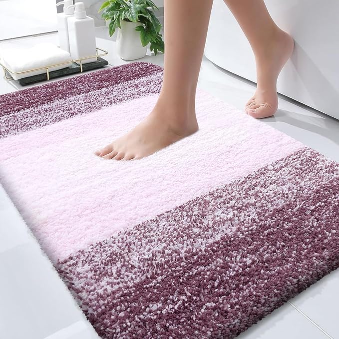 OLANLY Bathroom Rugs Mat 30x20, Extra Soft Absorbent Microfiber Bath Rugs by OLANLY