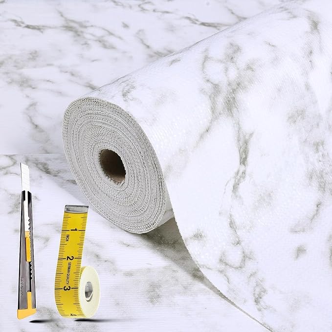 Drawer and Shelf Liner for Kitchen Cabinet: 17 in X 20 Ft Non Slip Waterproof by Kimhan