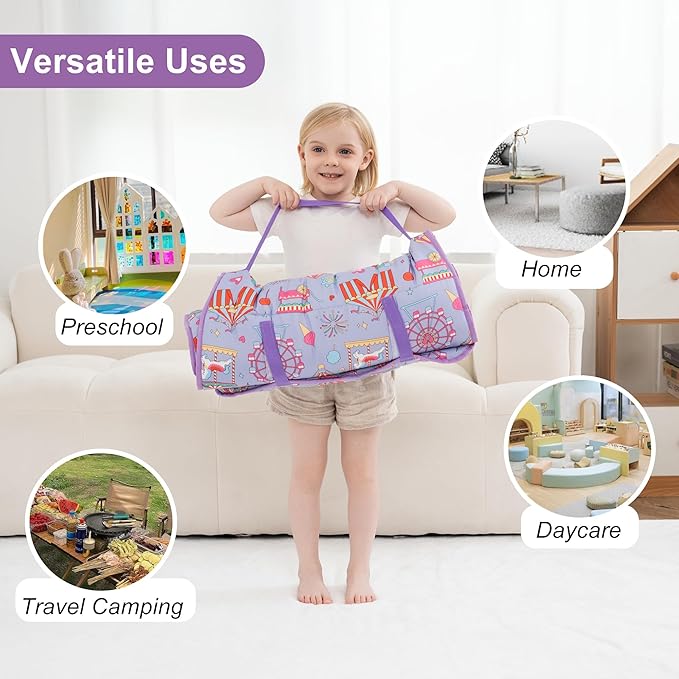 Viviland Toddler Nap Mat, Rolled Sleeping Mats - Image 7